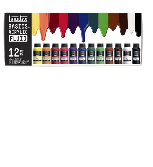 Liquitex Basics Fluid 12x118ml Set