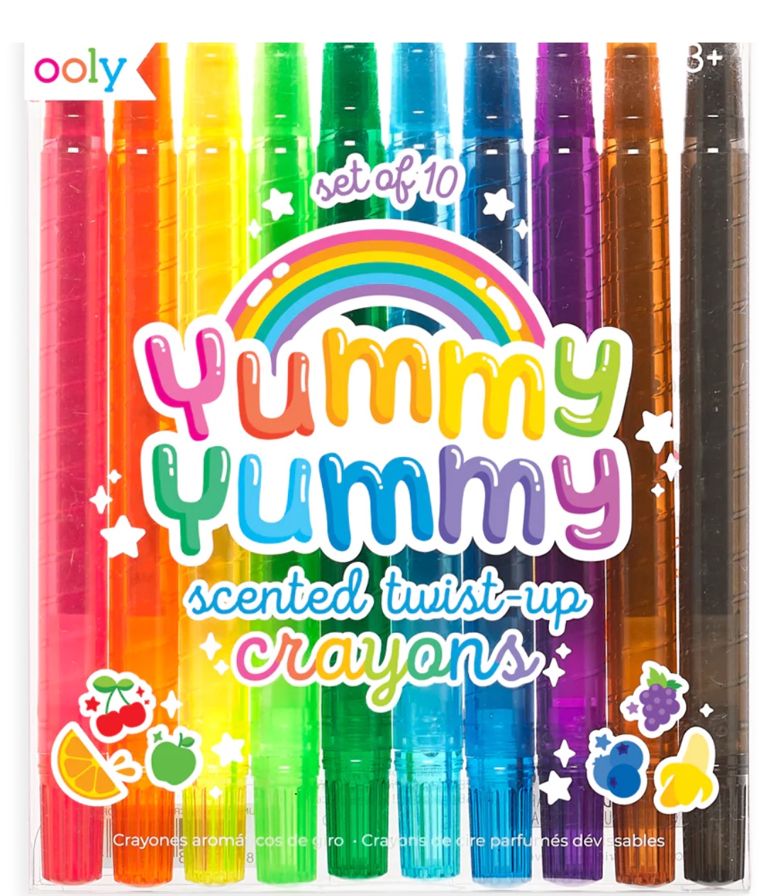 Yummy Yummy Scented Twist-Up Crayons - Set of 10