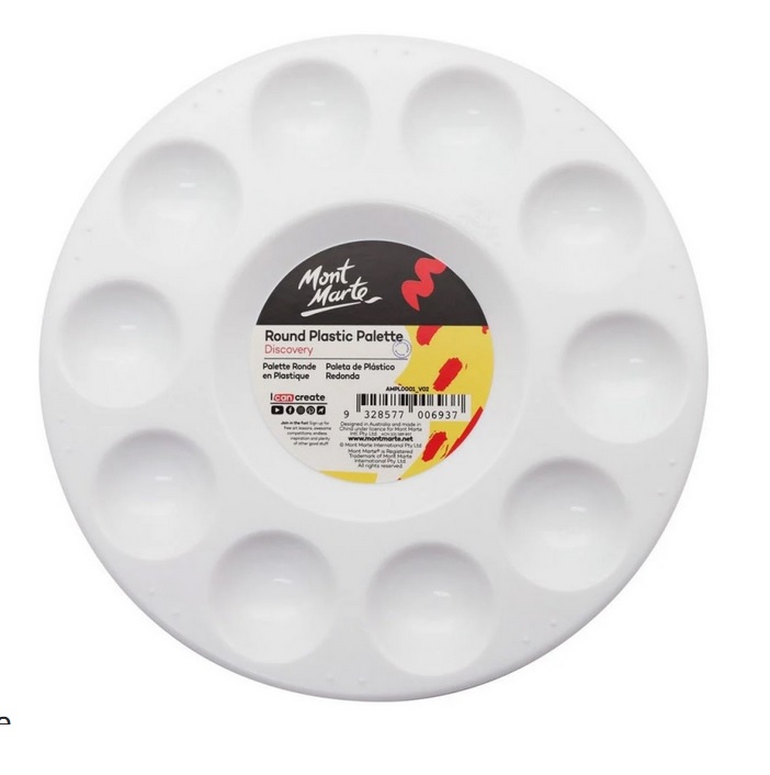 Mont Marte Round Plastic Palette 17cm image